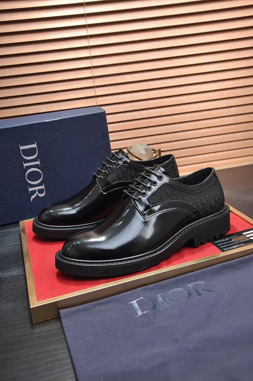 Men's shoes 💰560💶[Dior] (cowhide lining) Dior original 1:1 high quality factory, imported original materials, imported original cowhide, water-dyed cowhide lining, original TPU outsole, code number: 38-44